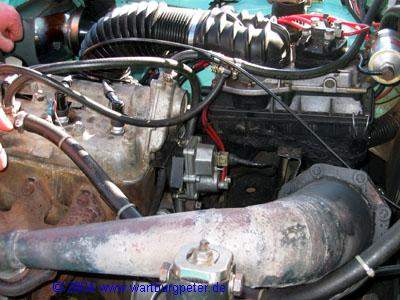 2-Takt-Wartburgmotor mit Einspritzanlage vom Golf