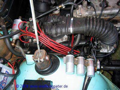 2-Takt-Wartburgmotor mit Einspritzanlage vom Golf